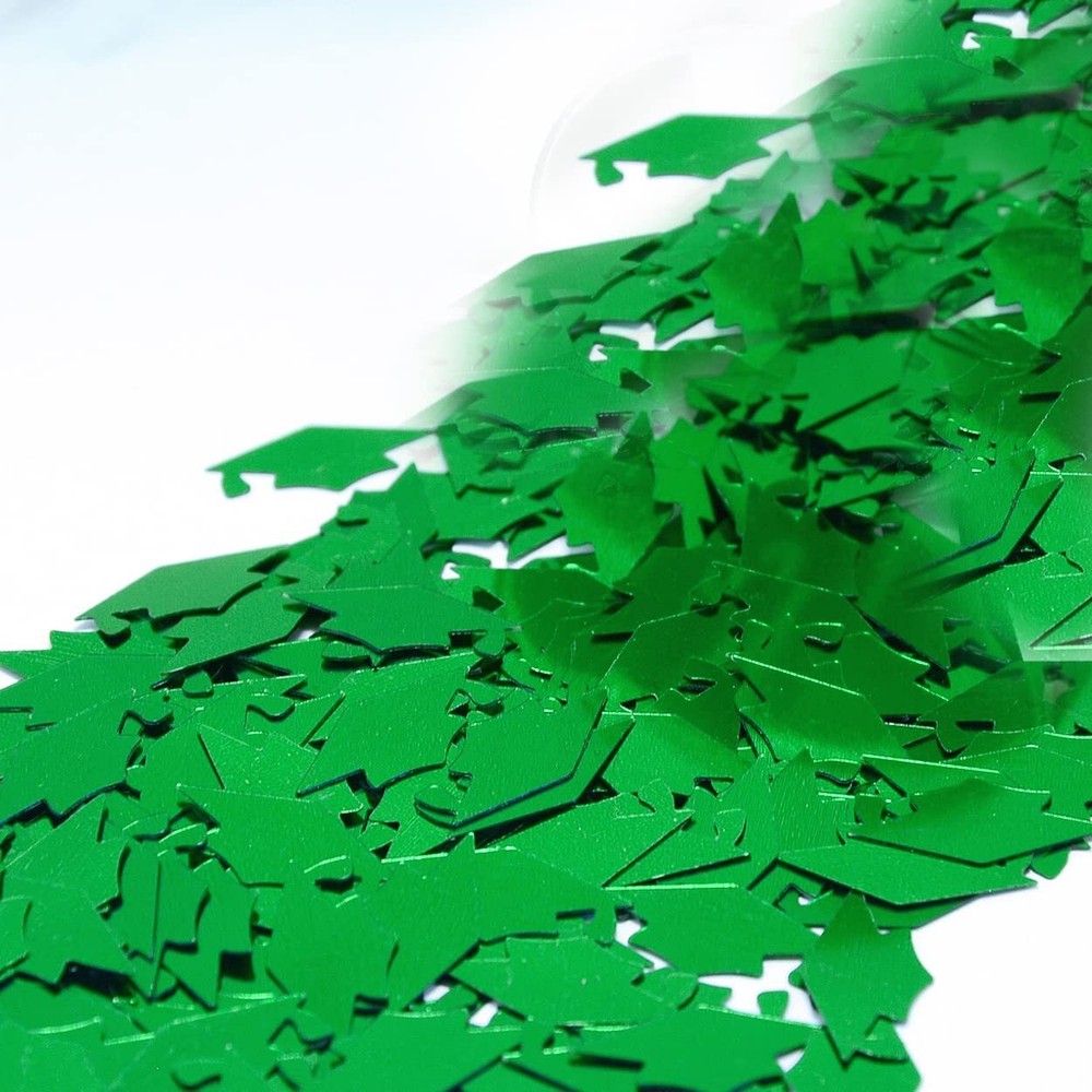 Green Graduation Cap Confetti Party Table Scatter Decor Retail Pack #8405