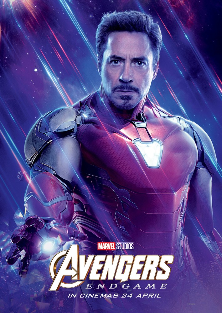 Marvel Print Poster Wall Decor Avengers Endgame Film Stark IRON MAN Gift Downey