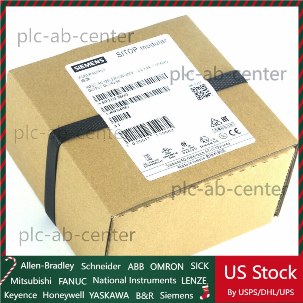 New Siemens 6EP1333-3BA00 SITOP PSU200M Stabilized Power Supply 6EP1 333-3BA00