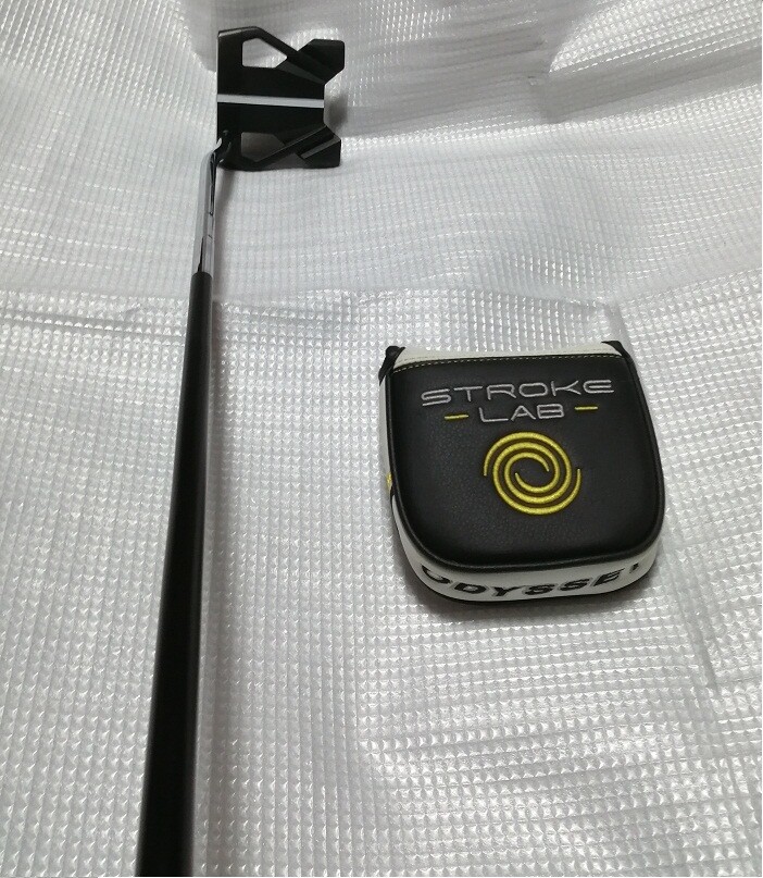 Double Bent Neck Odyssey Putter Stroke Lab Black Ten 33 Inch Head Cover Bend ja