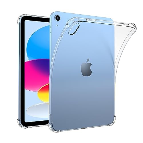 Case for iPad 11-inch (A16) 11th Gen/10th Gen Shockproof Clear Soft TPU Cover