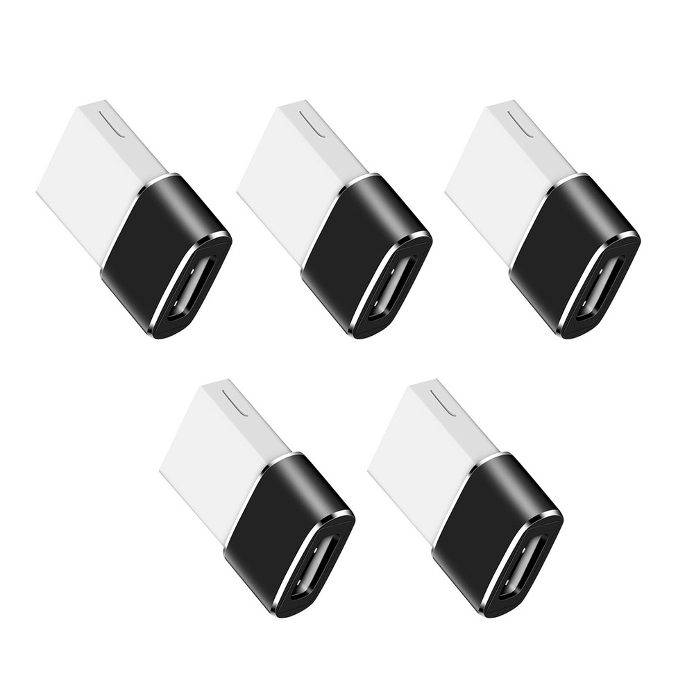 5Pcs Type-C Female to USB Male Adapter for Fast Charging Data Sync  
