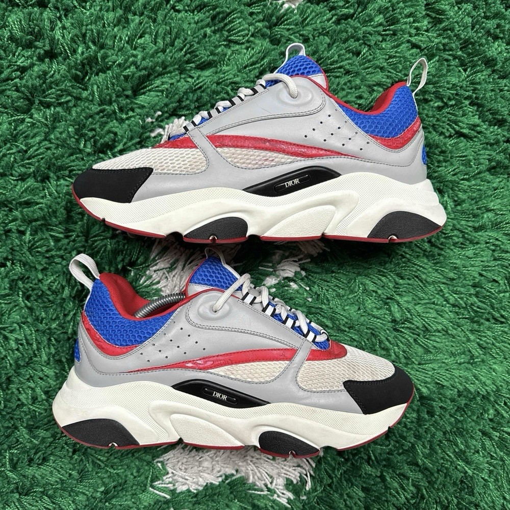 Dior B22 Sneakers Size 11 in Grey Red Blue White