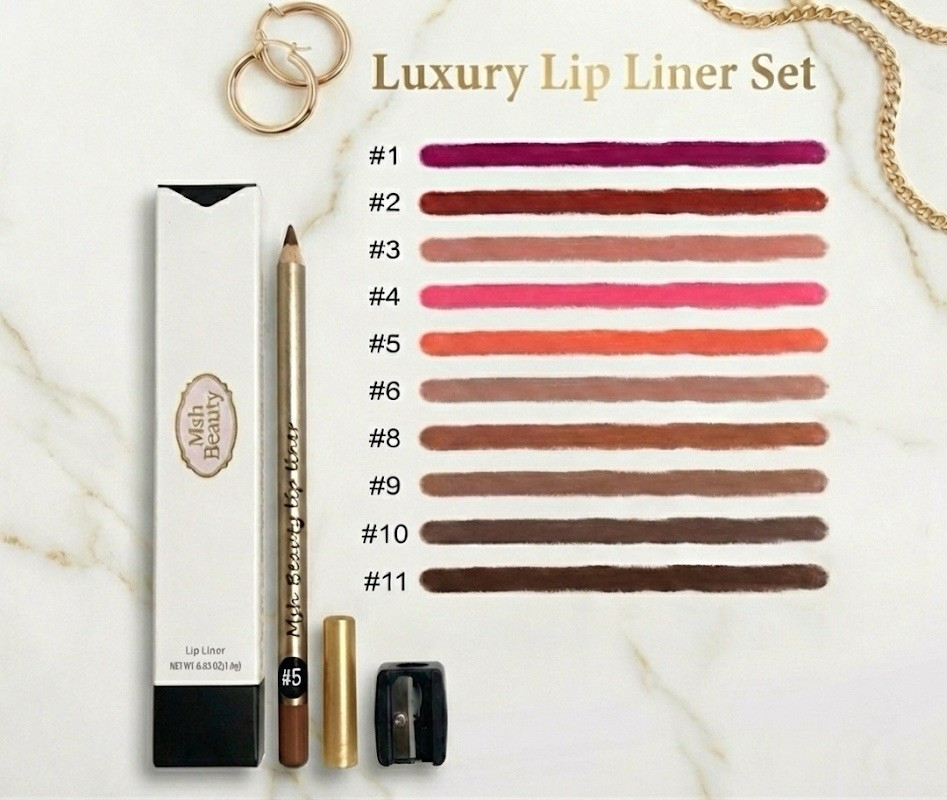 Rich And Creamy Pigmented Lip Liner +sharpener Included