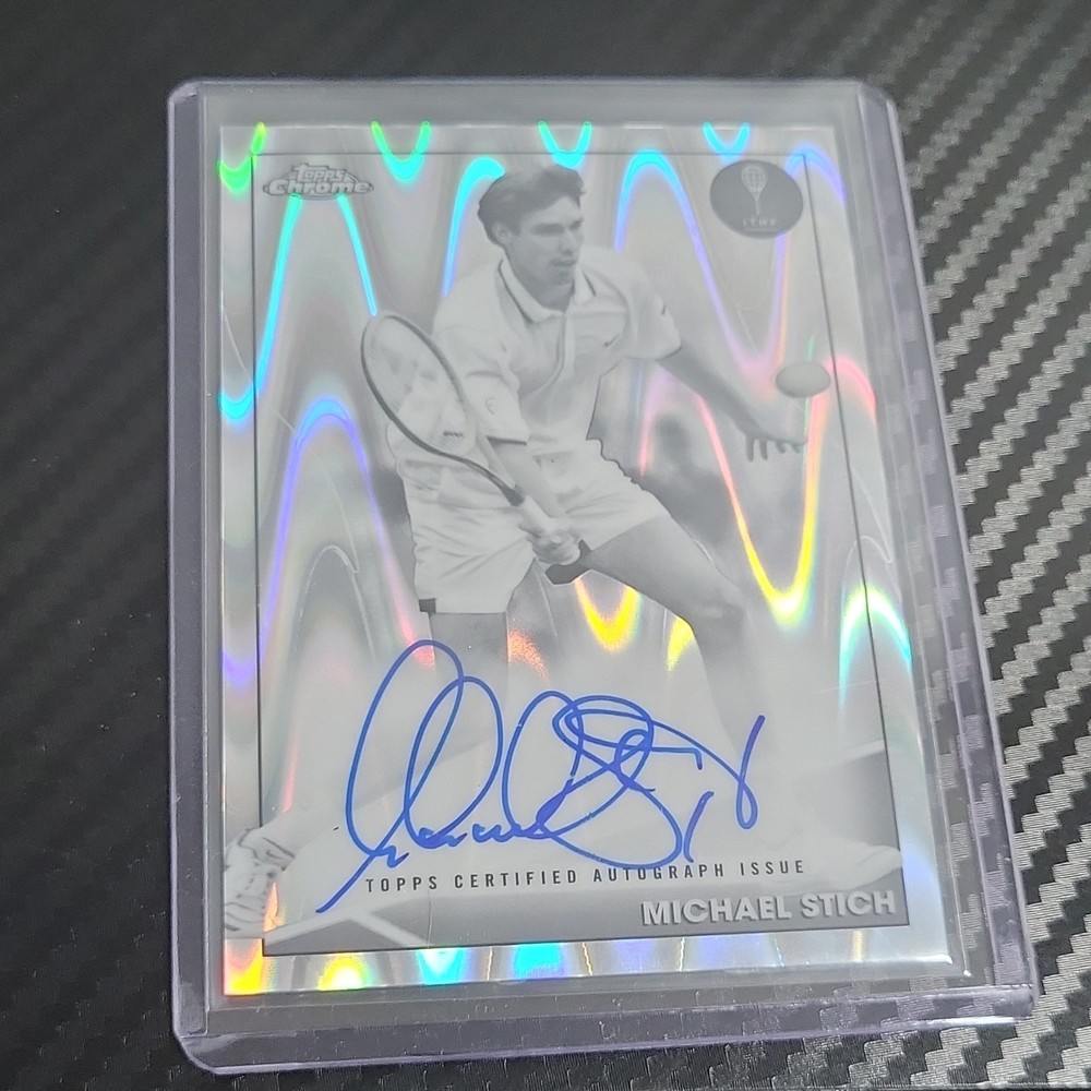 2021 Topps Chrome Tennis Michael Stich Autograph Serial Numbered Card 1/5