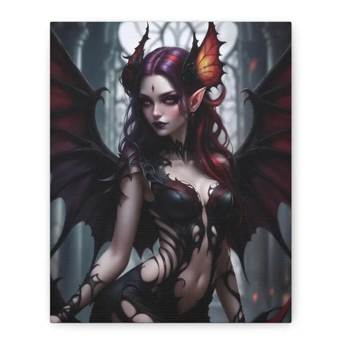Darkwing Sorceress Fantasy Wall Art for Home Decor Lovers