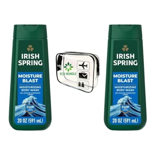 Iris Spring Moisture Blast Face & Body Wash, 24-Hour Moisture, 20 fl oz, 2-Pack