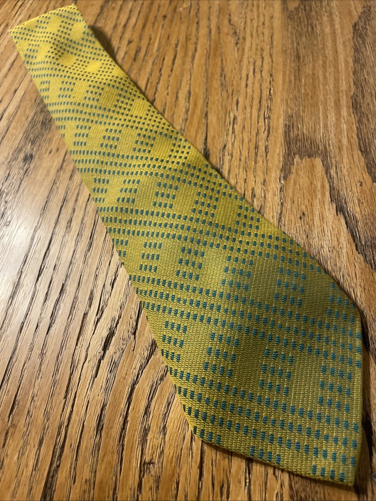 Vintage 60s Acetate Wide Tie Disco Mod Retro Textured