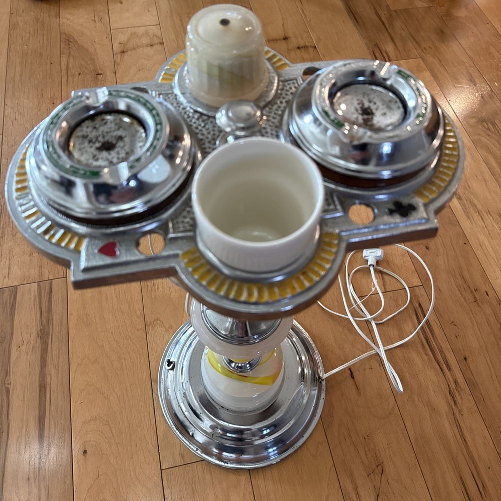 Ash Trays And Lighter Table cigarette Holder Floor Lamp 1920’s Art Deco