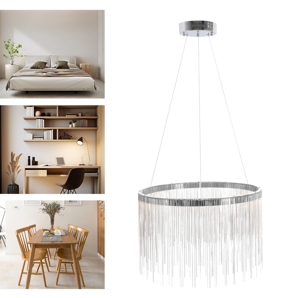Modern LED Ceiling Light Hanging Pendant Lamp Living Room Chandelier Fixtures