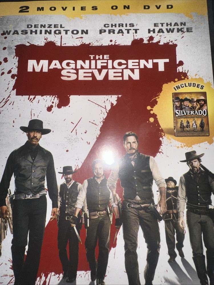 The Magnificent Seven (DVD, 2016) + Silverado (DVD, 1985)
