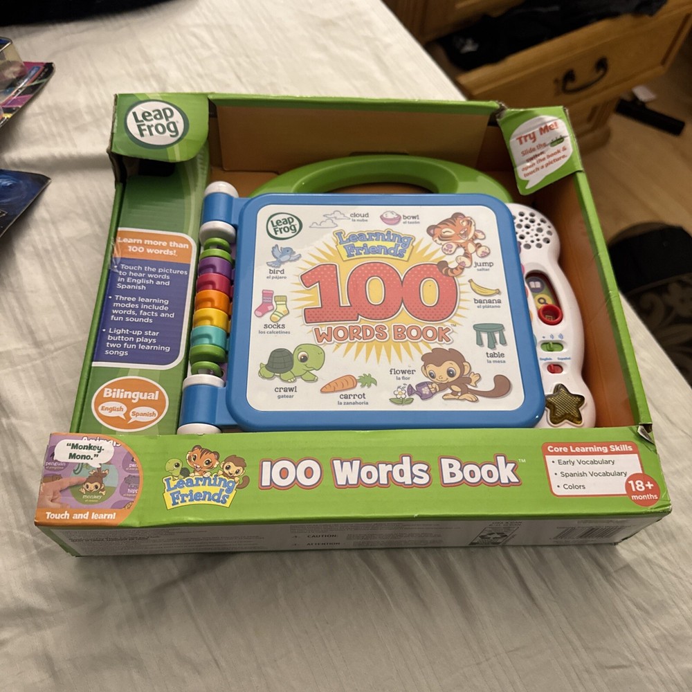 LeapFrog Learning Friends English and Spanish 100 Words and Sounds Book. New