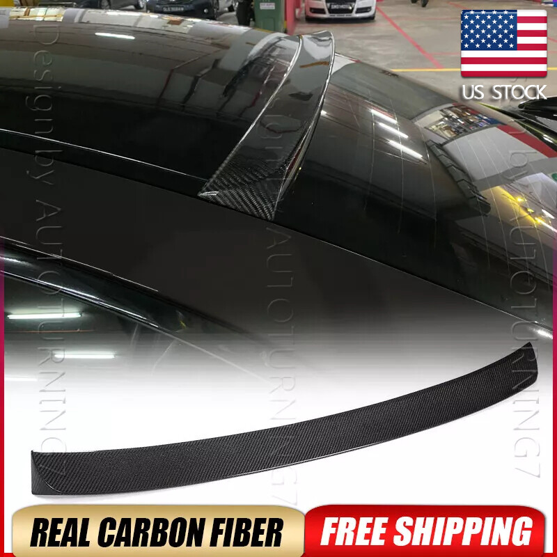 REAL Carbon Fiber Rear Roof Spoiler Wing Lip For BMW F06 M6 650i 640i Gran Coupe