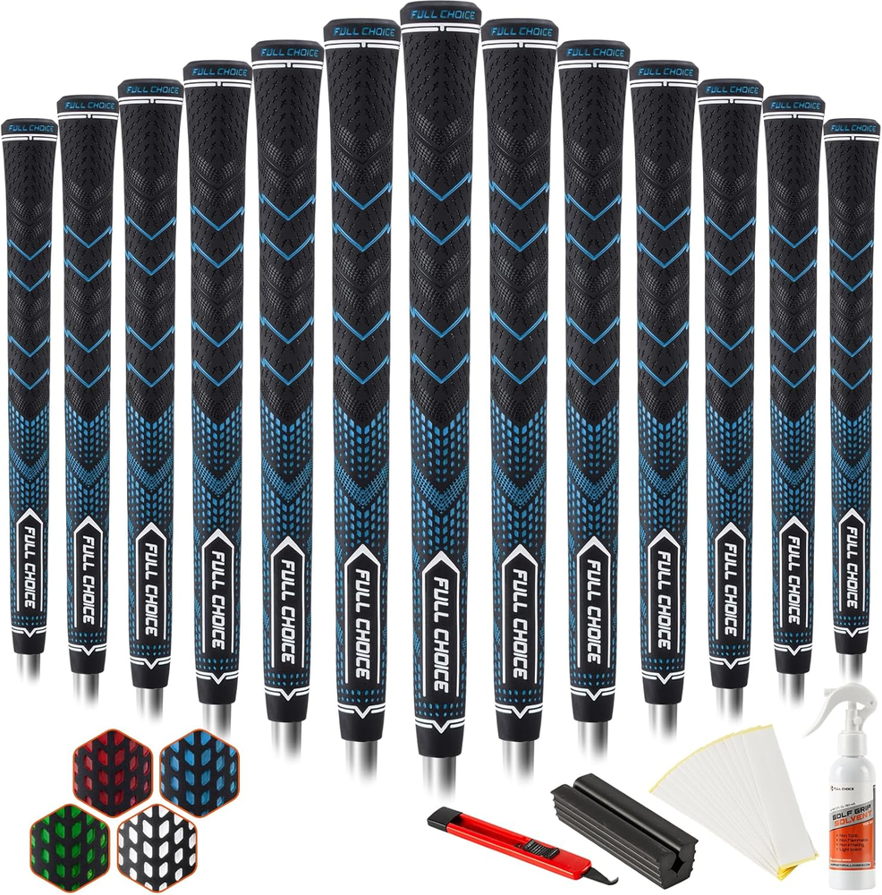 Rubber Golf Grips 13 Pack, High Traction, Non-Slip, Advanced Texture, Choose fro
