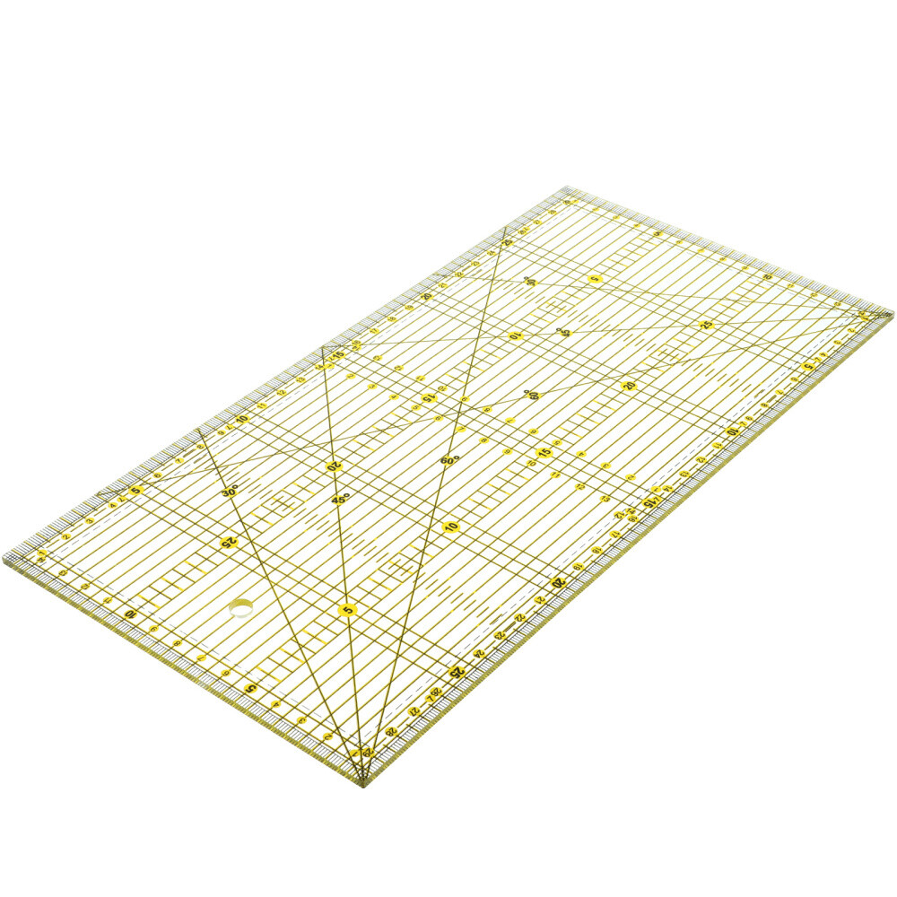 Double-Colored Quilting Ruler for Rotary Cutting & Sewing
