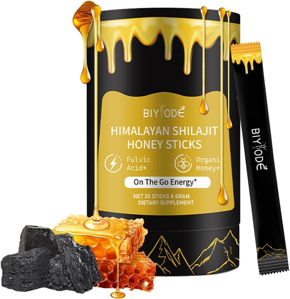 Pure Himalayan Shilajit Sticks with Organic Honey and Saffron for Easy Consumption