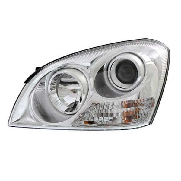 07-08 Kia Optima Driver Side Front Headlight with Chrome Insert Replacement