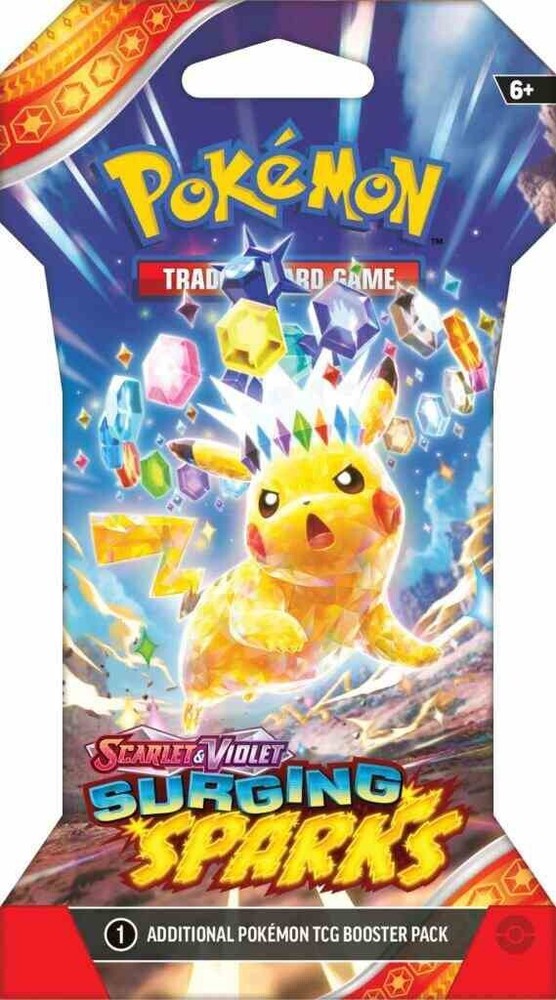 Pokemon Surging Sparks Sleeved Blister Pack 1x( RANDOM ART)