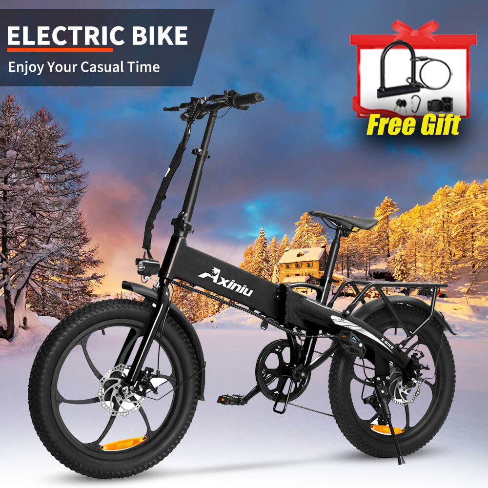 Axiniu 20 Inch Folding E-Bike 850W Peak 48V Electric Mountain Bicycle