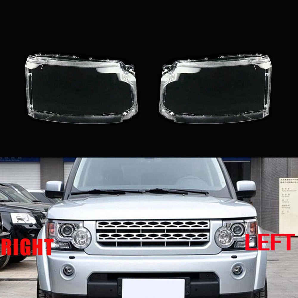 Fit For Land Rover Discovery 4 LR4 10-13 Car Headlight Lens Cover Shell 1 Pair