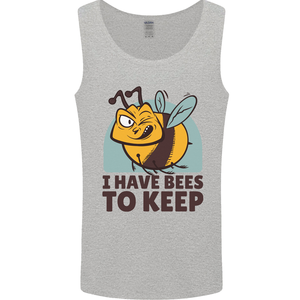 Beekeeper I Have Bees to Keep Mens Vest Tank Top