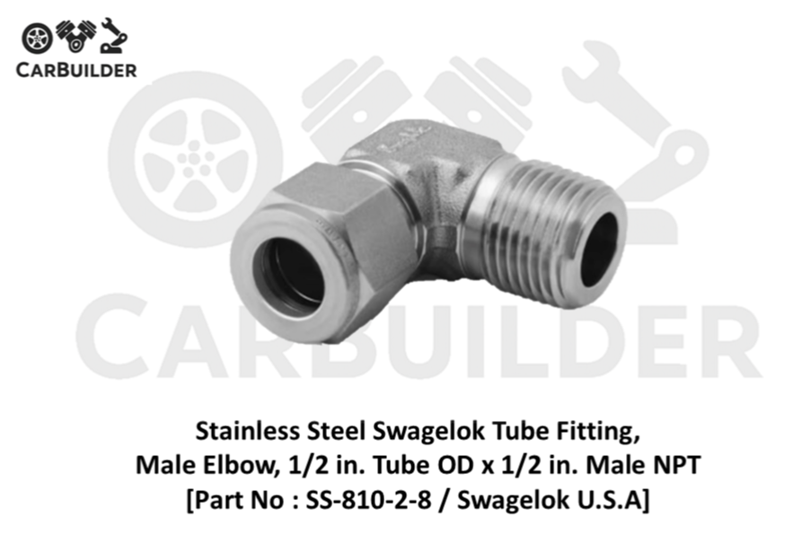 Swagelok SS-810-2-8 Tube Fitting | Male Elbow | 1/2