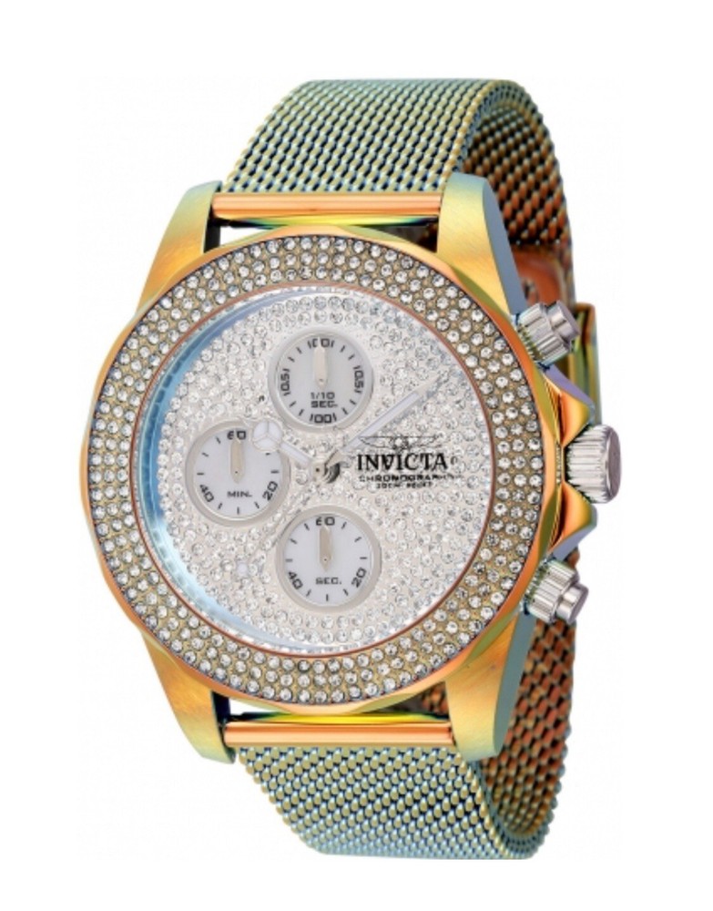 Invicta Pro Diver 40mm Unisex Watch with Mother of Pearl Dial in Fire Amber 44257