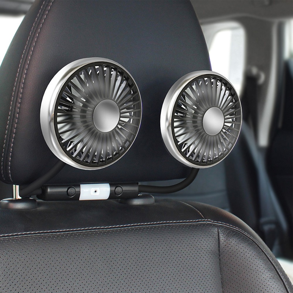 Electric Car Fans for Rear Seat Passenger Portable Car Seat Fan Headrest
