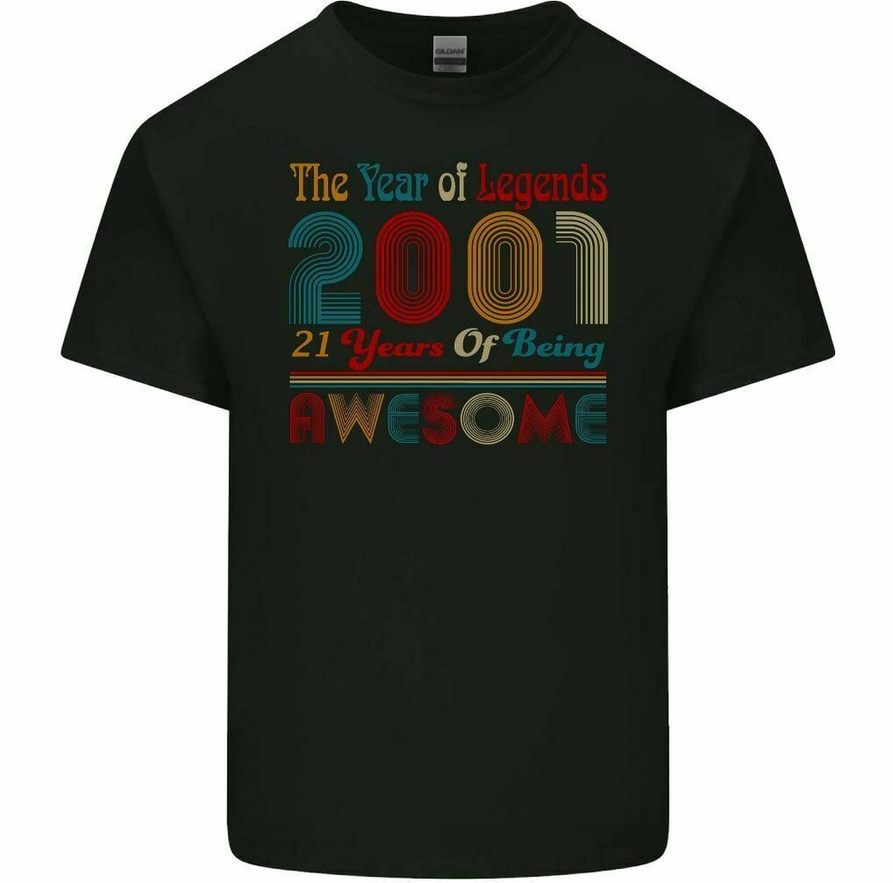 23rd Birthday T-Shirt 2001 Mens Funny Year OF LEGENDS 23 Year Old Being Awesome