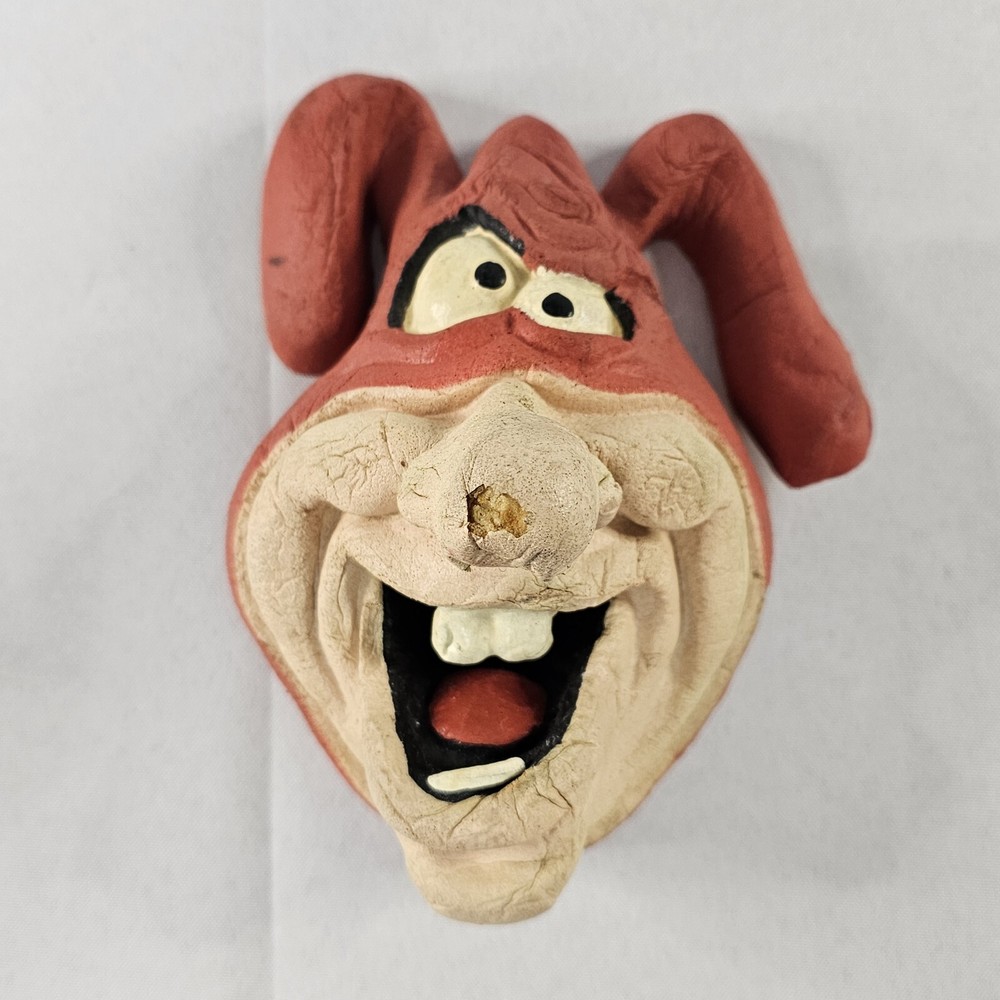 Vintage The Noid Foam Head Puppet Dominos Pizza Mascot Some Nose Damage Pls READ