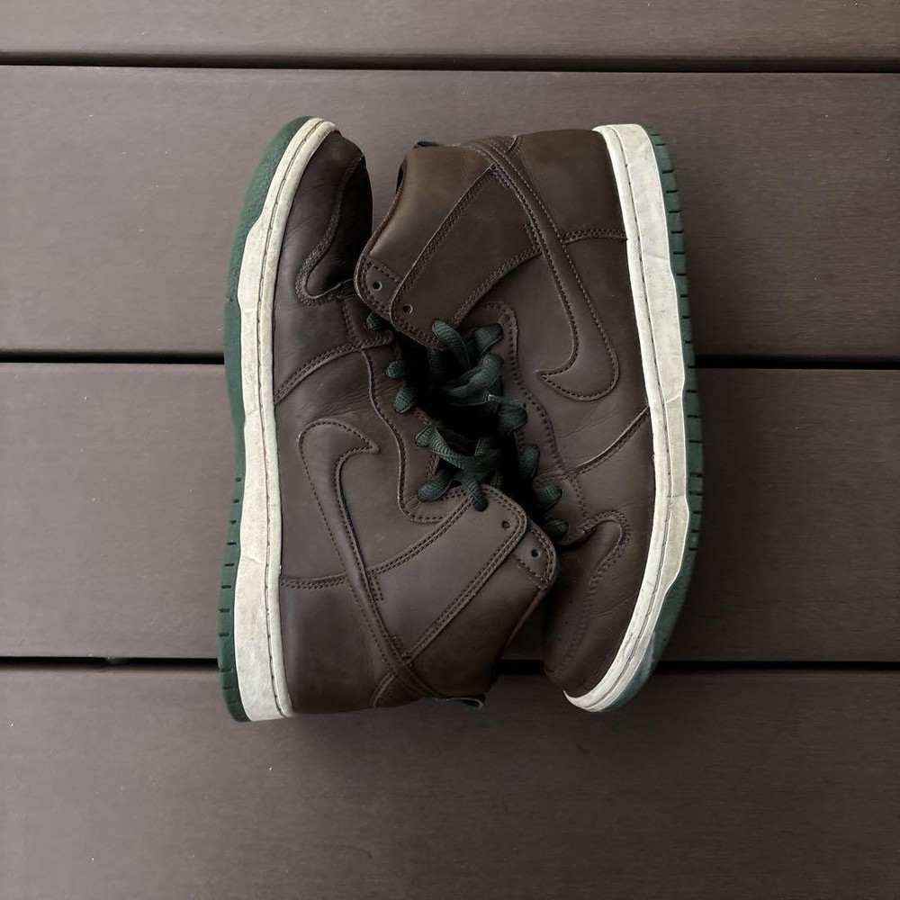 Men 9.5US Nike Sb Dunk High Baroque Brown Men Sneaker Original Sports Collection