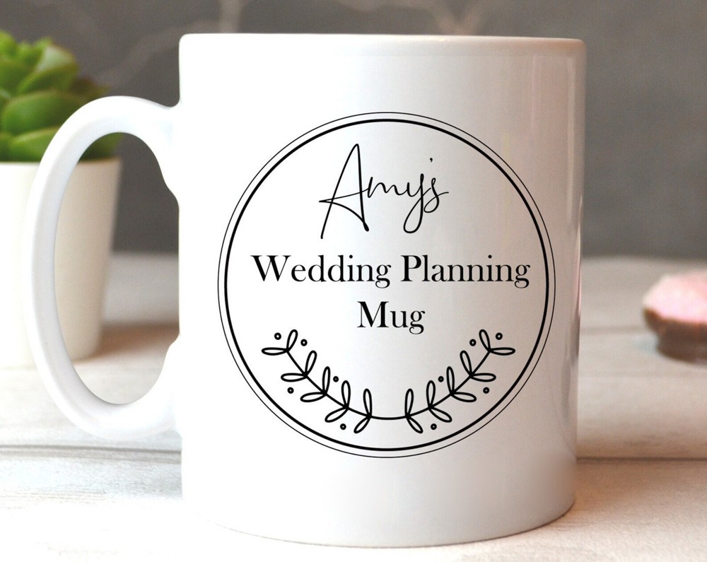 Personalised Wedding Planning Mug Engagement Present Wedding Planning Engagement