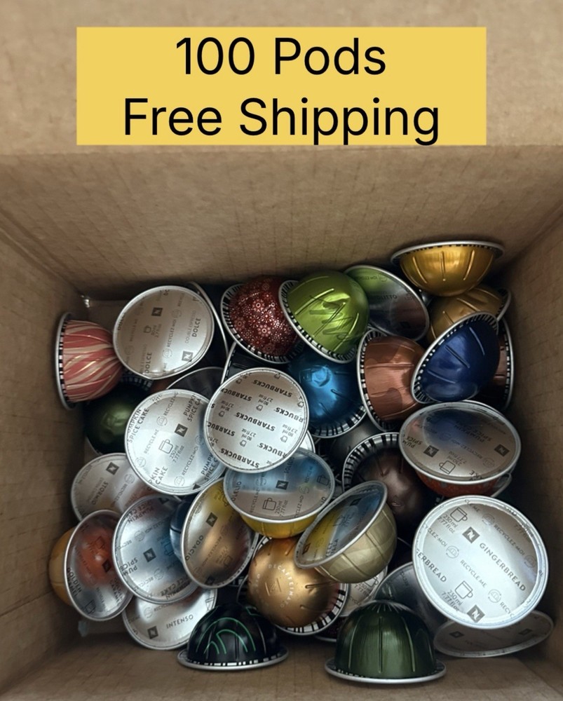 Nespresso Vertuo Variety Pack Coffee/Espresso Pods 100 Pods / Loose Bulk