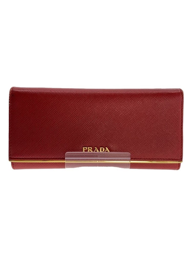 PRADA red long wallet for women style 1MH132