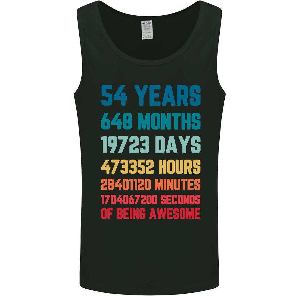 54th Birthday 54 Year Old Mens Vest Tank Top