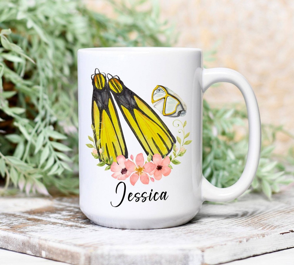 Snorkeling Lover Personalized Mug Snorkeler Mug Gift Gift For Snorkeler