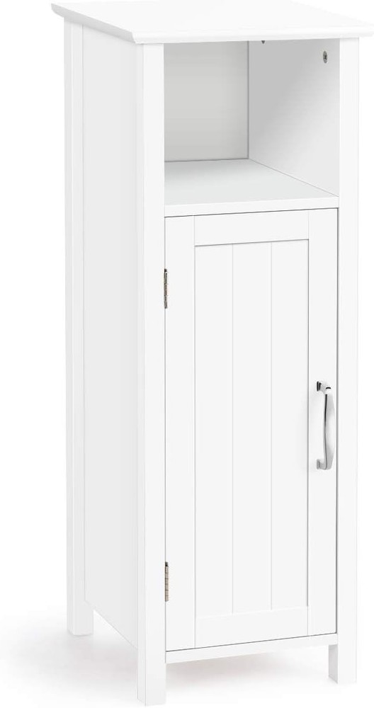 Compact 1-Door Cabinet with Adjustable Shelf for Multi-Room Storage - Bathroom Living Room Bedroom