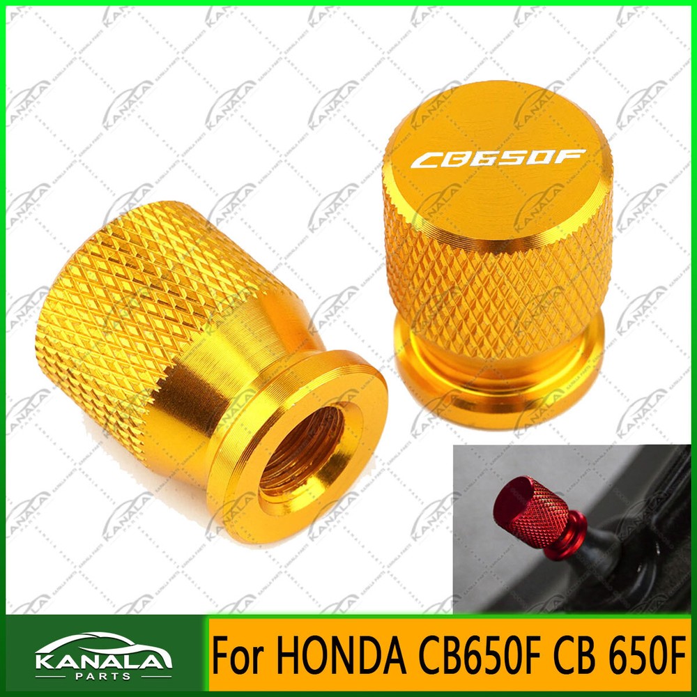 -Motorcycle Accessories GOLD Tire Valve Aluminum Covers For HONDA CB650F CB 650F