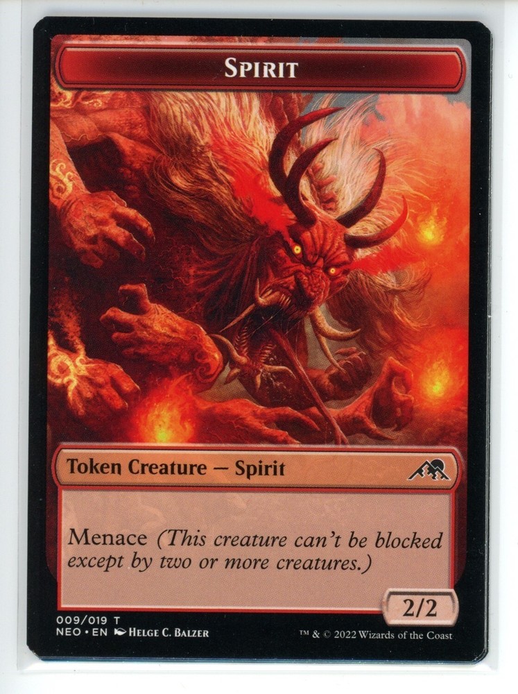 SPIRIT TOKEN (009) Neon Dynasty #9 NEO(NM+)(MTG)