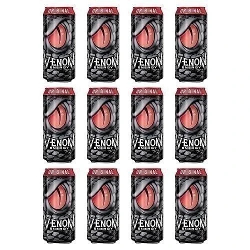 Venom Energy ORIGINAL Drink, 16 Fl Oz,t, 160mg Caffeine  (1/6/12 Pack)