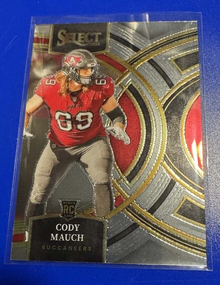 2023 Panini Select - Premier Level Green & Yellow Prizm Die-Cut #133 Cody Mauch (RC)