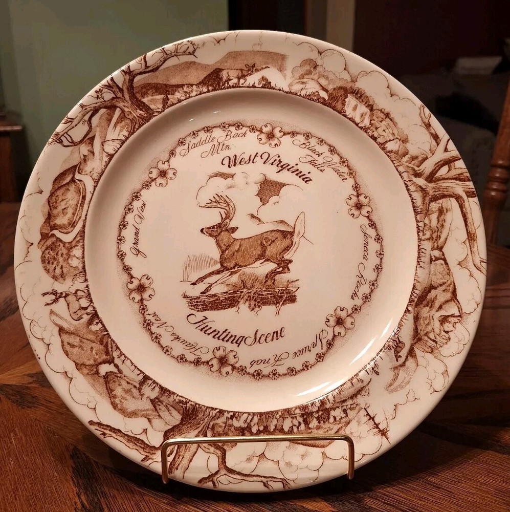 Rare WV Spruce Knob Saddleback Seneca Rocks & Black Water Falls Hunting  Plate