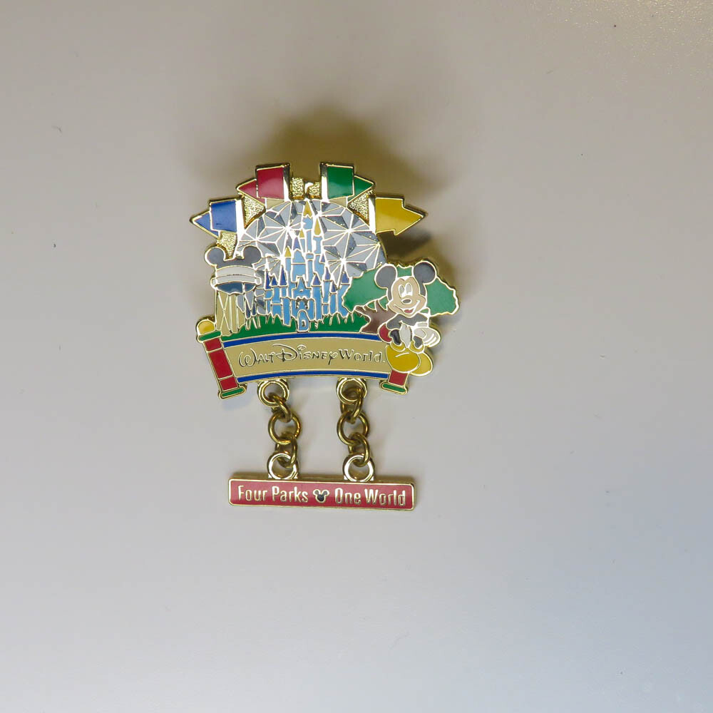 Disney Four Parks One World Mickey Mouse Collectible Pin