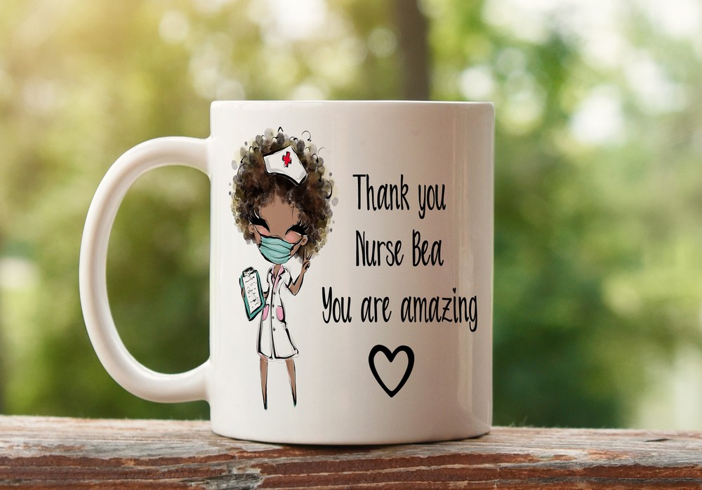 Personalised Nurse Mug Personalised Nurse Gift Thank You Nurse Nhs Appreciation