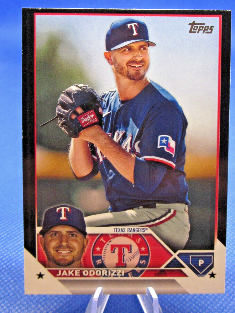 2023 Topps Update Jake Odorizzi Black Parallel 32/72 Texas Rangers
