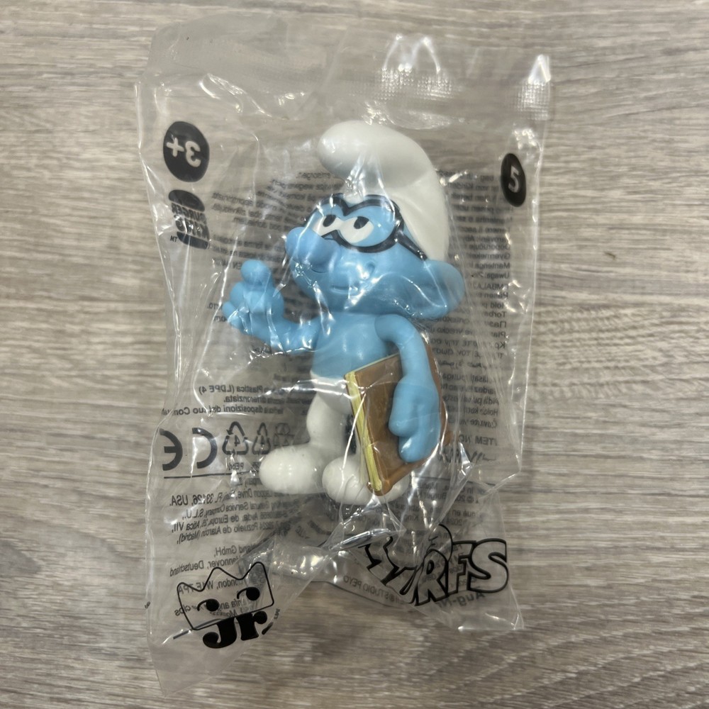 2024-2025 Burger King Smurfs Brainy Kids Meal Toy NEW SEALED