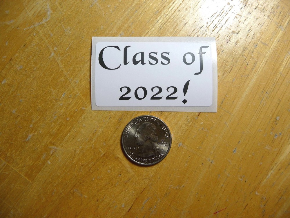Class of 2022 Bulk Stickers 1-50 Pack Grad Decals