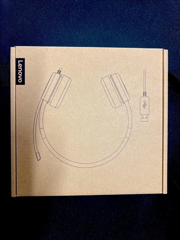 Lenovo 100 Stereo USB Headset w/Mic SEALED