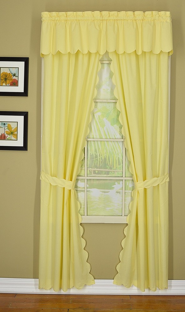 , Orleans Scallop Curtain, Buttercup 84