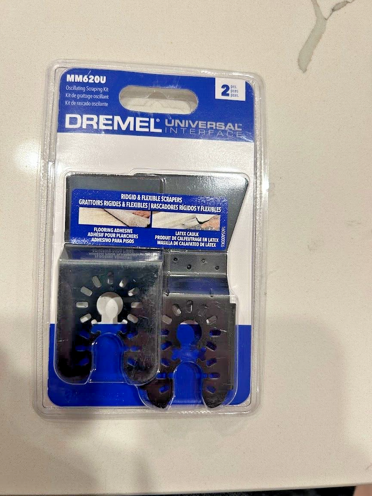 Dremel MM620U Oscillating Multi-Tool Scraping Kit with Rigid & Flexible Blades